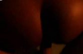 Ebony chick neukt zwarte lans